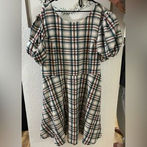 Ivy City Co Plaid Holiday Dress